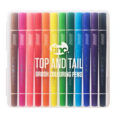 Tinc Top n Tail Brush Colouring Pens Set