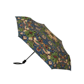 Automatic Folding Umbrella - Strawberry Thief Blue