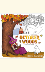 October Woods Coloring Book : A Coloring Book with Cozy Hygge Scenes of a Relaxing Autumn