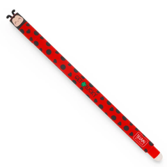 Legami Erasable Gel Pen - Ladybug - 0.7 mm Red Ink