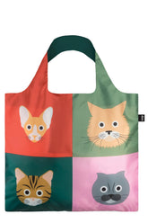 LOQI Stephen Cheetham Cats Recycled Bag