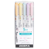 Zebra Mildliner Highlighters - 5 Pack