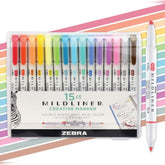 Zebra Mildliner Highlighters - Assorted 15 Pack