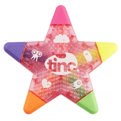 Tinc Star Multi Colour Highlighter Pen - Pink