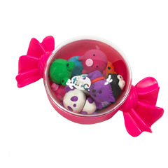 Tinc Sweetie Eraser Tub - 10 Assorted Animal Erasers