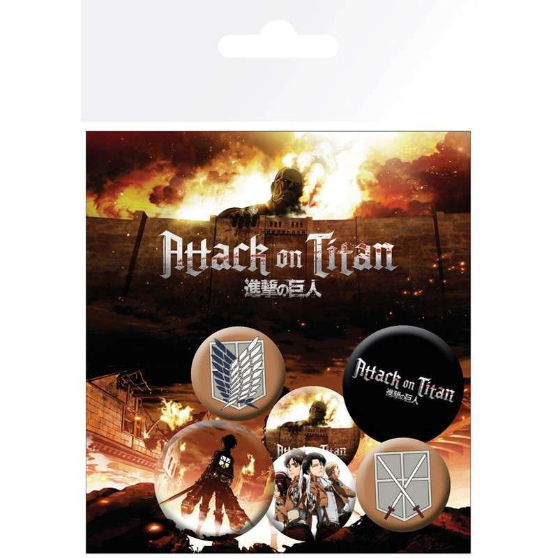 GBE PIN: AOT- CHARACTERS (6 PCS)