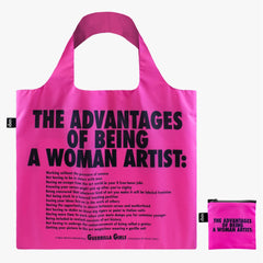 LOQI Guerrilla Girls The Advantages of Being a Woman Artist Recycled Bag