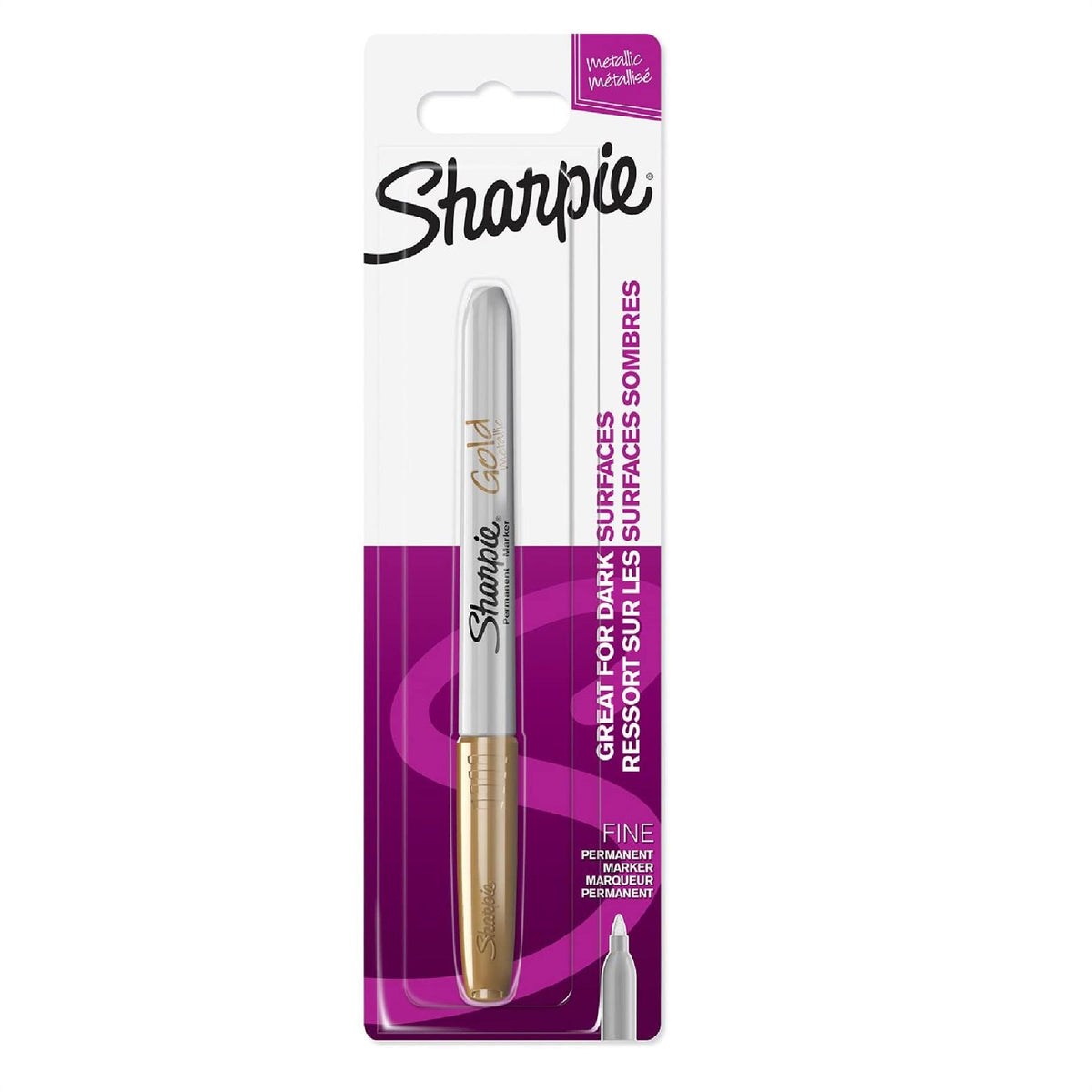 Sharpie Fine Metallic Gold Permanent Marker