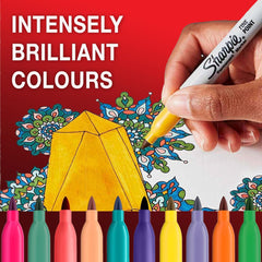 Sharpie Fine Permanent Markers - 18 Assorted Colours