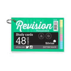Silvine 48 Study Cards with Keyring