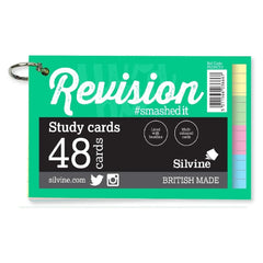 Silvine 48 Study Cards with Keyring