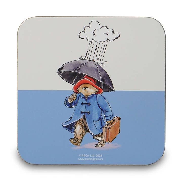 Half Moon Bay Paddington Bear umbrella and suitcase coaster